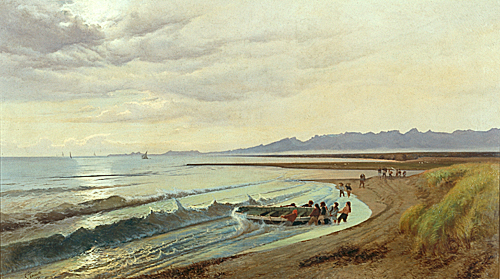 Gaetano Fasanotti - Arival of the fisherboats