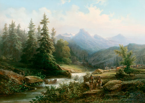 Bernhard Mühlig - At the mountain stream