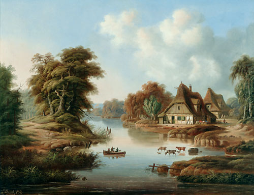 August Achilles - Autumn day in the river valley