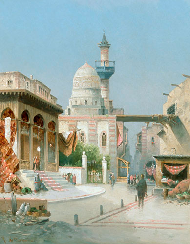 Karl Kaufmann - Busy place in an oriental city