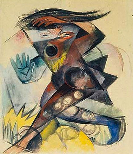 Franz Marc - Caliban. Figurine of Shakespeares Storm