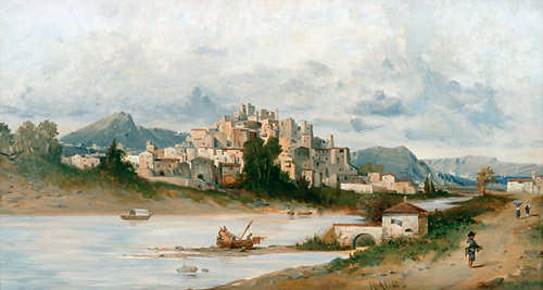 Robert Alott - City at a river
