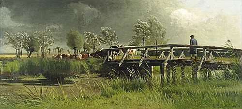 Louis Douzette - Cow drove home