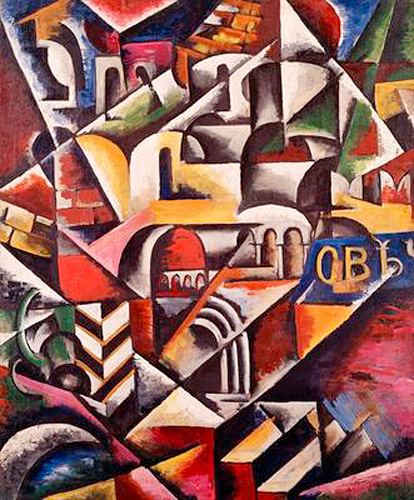 Lyubov Sergeevna Popova - Cubist cityscape
