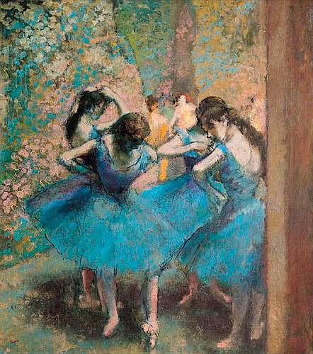 Edgar Degas - Dancers in blue