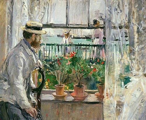 Berthe Morisot - Eugene Manet on the Isle of Wight
