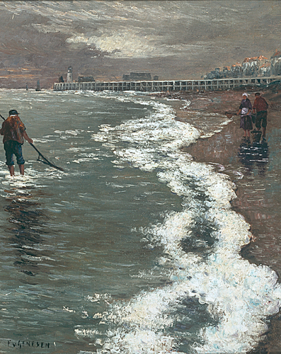 Frans van Genesen - Evening at beach