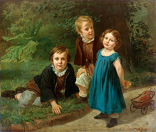 Carl Steffeck - Excursion in park