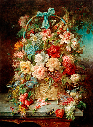 Hans Zatzka - Flower stillife