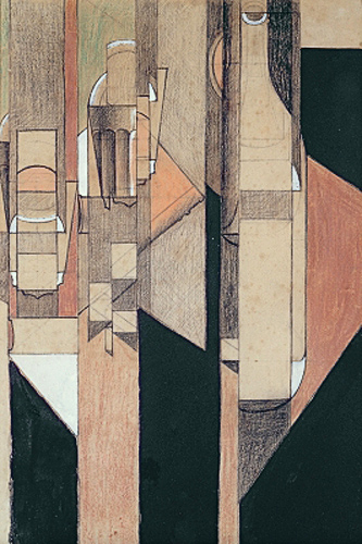Juan Gris - Glass and Bottle