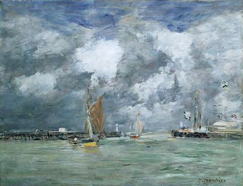 Eugéne Boudin - High Tide at Trouville