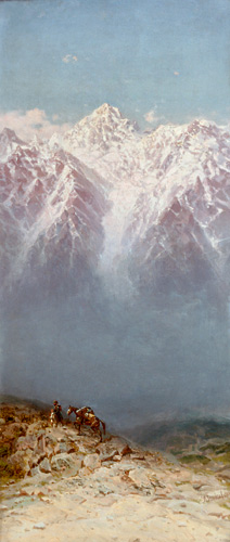 K. Sankowskij - Hiker in the high mountain region of the Caucasus