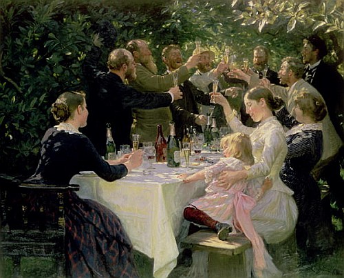 Peder Severin Kroyer - Hip Hip Hurrah! Artists' Party at Skagen