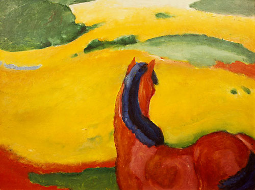 Franz Marc - Horse in Scenery
