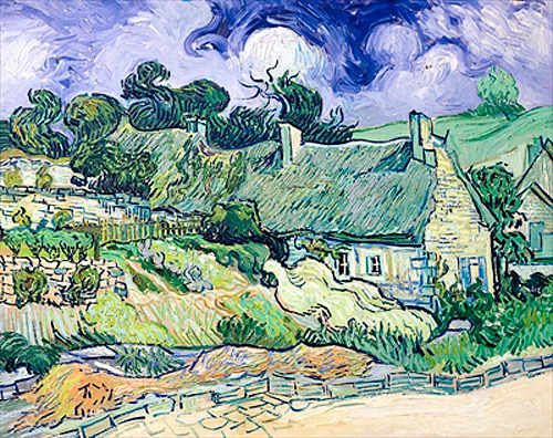Vincent van Gogh - Houses with thatched roof in Cordeville near Auvers-sur-Oise