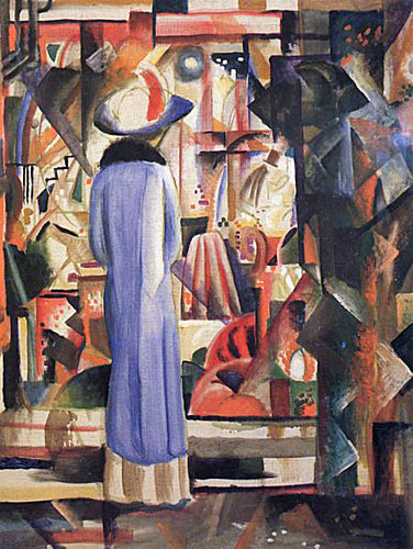 August Macke - Huge and bright shopwindow