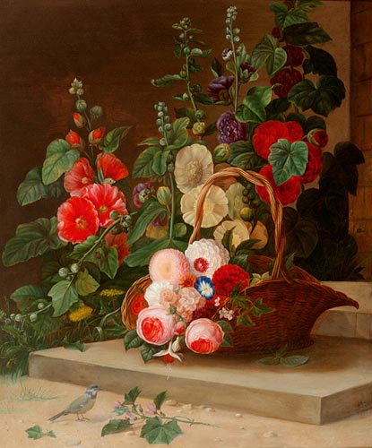 Hermahnia Neergaard - Huge still life of flowers