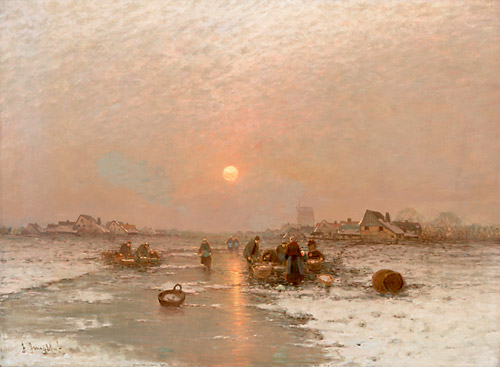 Johann Jungblut - Ice fishermen