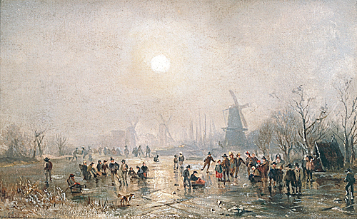 Adolf Stademann - Ice skating fun