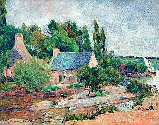 Paul Gauguin - Washerwomen at Pont-Aven