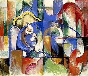 Franz Marc - Lying bull