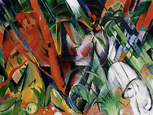 Franz Marc - In the rain