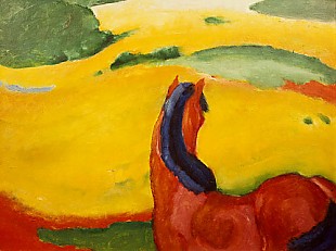 Franz Marc - Horse in Scenery