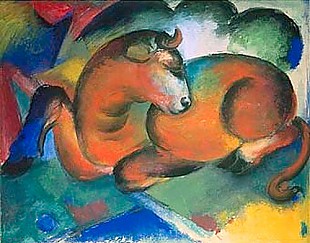 Franz Marc - Red bull