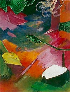 Franz Marc - Deer in the forest I
