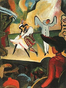 August Macke - Russian ballet I