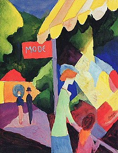 August Macke - Window of fashion