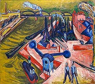 Ernst Ludwig Kirchner - Westport in Frankfurt on the Main