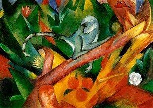 Franz Marc - The little monkey