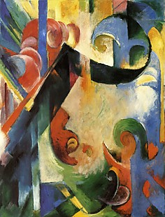 Franz Marc - Broken shapes