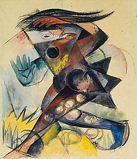 Franz Marc - Caliban. Figurine of Shakespeares Storm