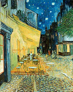 Vincent van Gogh - Terrace of a café in the evening (Le Café soir)