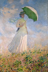 Claude Monet - Women under a sunshade, turned to the right  (Susanne Hoschedé)