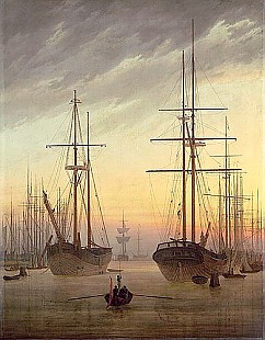 Caspar David Friedrich - View of a Harbour