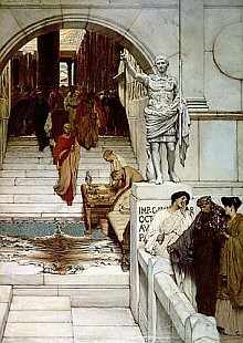 Sir Lawrence Alma-Tadema - An Audience at Agrippa's, 1875