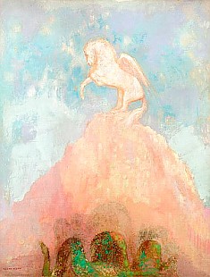 Odilon Redon - White Pegasus