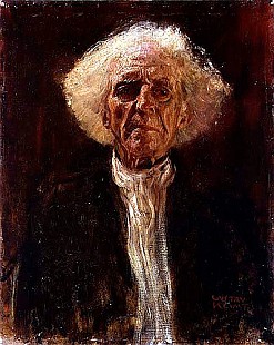 Gustav Klimt - Study of the Head of a Blind Man
