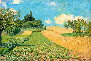 Alfred Sisley - The Cornfield