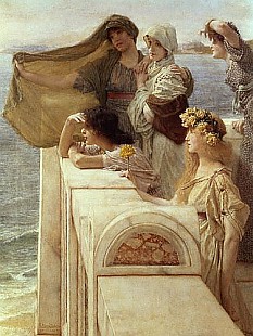 Sir Lawrence Alma-Tadema - At Aphrodite's Cradle, 1908