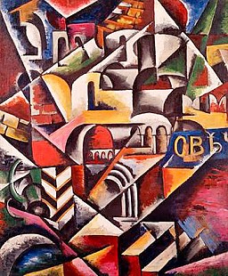 Lyubov Sergeevna Popova - Cubist cityscape