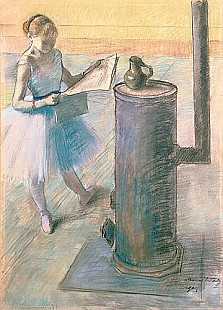 Edgar Degas - Dancer resting