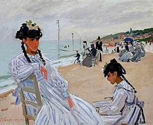 Claude Monet - On the Beach at Trouville
