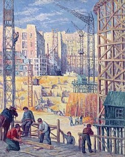 Maximilien Luce - Building Site in Paris, quai de Passy