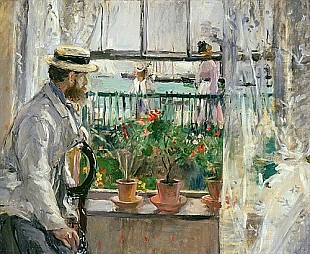 Berthe Morisot - Eugene Manet on the Isle of Wight