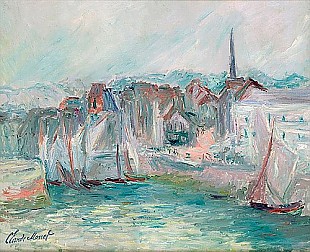 Claude Monet - Boats in the Port of Honfleur
