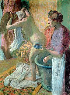Edgar Degas - Breakfast after a bath
